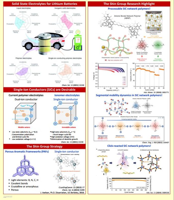 Professor Shin DM_Single-ion Conducting Polymer Electrolytes for Lithium Metal Batteries